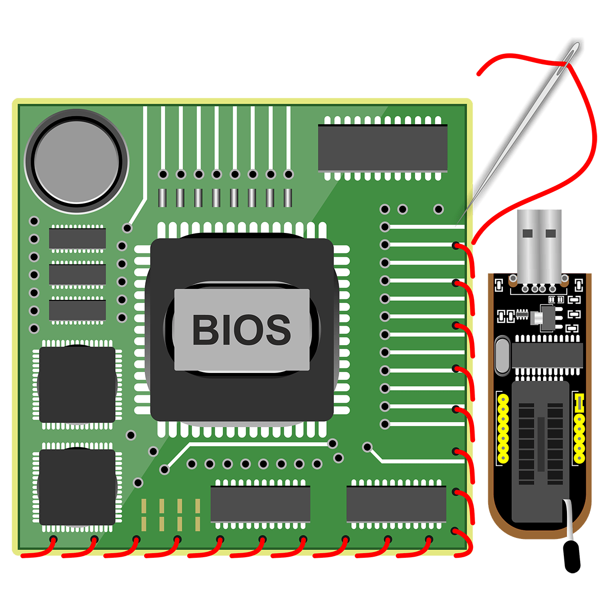 Прошивка BIOS программатором